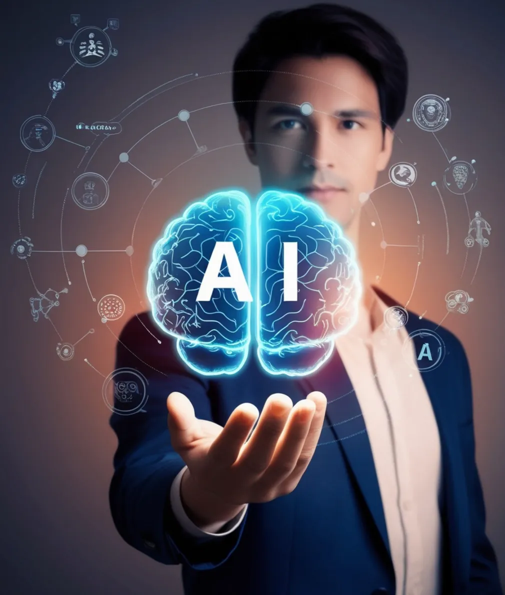A participant working hands-on with an AI tool